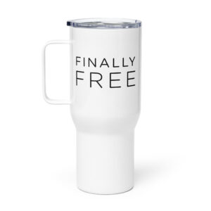 Travel mug with a handle