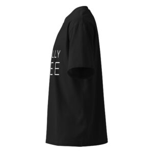 Unisex organic oversized high neck t-shirt
