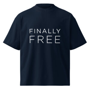 Unisex organic oversized high neck t-shirt