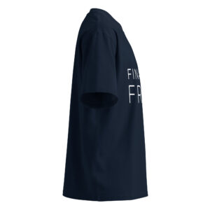 Unisex organic oversized high neck t-shirt