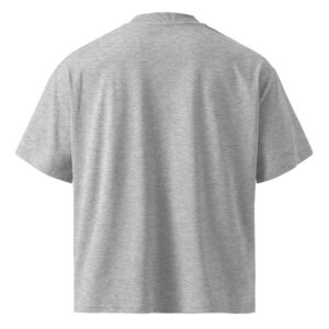 Unisex organic oversized high neck t-shirt
