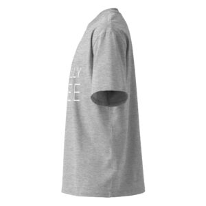 Unisex organic oversized high neck t-shirt