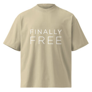 Unisex organic oversized high neck t-shirt